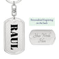 Raul - Luxury Dog Tag Keychain