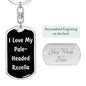 Love My Pale-Headed Rosella v2 - Luxury Dog Tag Keychain