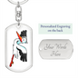 Stork - Luxury Dog Tag Keychain
