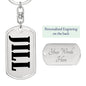 Jill v01 - Luxury Dog Tag Keychain