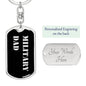 Military Dad v2 - Luxury Dog Tag Keychain