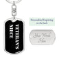Veteran's Niece v2 - Luxury Dog Tag Keychain