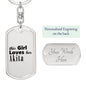Akita - Luxury Dog Tag Keychain