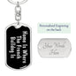 French Bulldog's Home v2 - Luxury Dog Tag Keychain