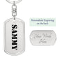 Sammy - Luxury Dog Tag Keychain
