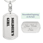 Soldier's Girl - Luxury Dog Tag Keychain