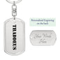 Thaddeus - Luxury Dog Tag Keychain
