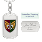 132nd Reconnaissance Battalion (Ukraine) - Luxury Dog Tag Keychain