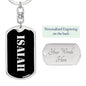 Isaiah v3 - Luxury Dog Tag Keychain