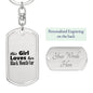Black Mouth Cur - Luxury Dog Tag Keychain