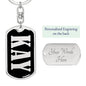 Kay v02 - Luxury Dog Tag Keychain