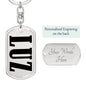 Luz v01 - Luxury Dog Tag Keychain