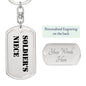 Soldier's Niece - Luxury Dog Tag Keychain
