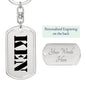Ken - Luxury Dog Tag Keychain