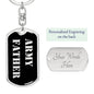 Army Father v2 - Luxury Dog Tag Keychain