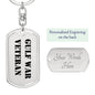 Gulf War Veteran - Luxury Dog Tag Keychain