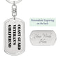 Coast Guard Veteran's Girlfriend - Luxury Dog Tag Keychain