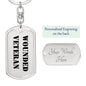 Wounded Veteran - Luxury Dog Tag Keychain