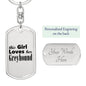 Greyhound - Luxury Dog Tag Keychain
