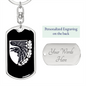 93rd Mechanized Brigade (Ukraine) v3 - Luxury Dog Tag Keychain
