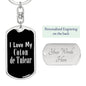 Love My Coton de Tulear v2 - Luxury Dog Tag Keychain