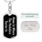 Yorkshire Terrier's Home v2 - Luxury Dog Tag Keychain