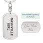 Nashville Girl v4 - Luxury Dog Tag Keychain
