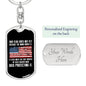 Our Flag - Luxury Dog Tag Keychain
