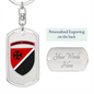 131st Reconnaissance Battalion (Ukraine) - Luxury Dog Tag Keychain