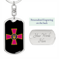 Ukrainian Armed Forces - Luxury Dog Tag Keychain
