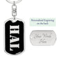 Hal v3 - Luxury Dog Tag Keychain