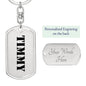 Timmy - Luxury Dog Tag Keychain