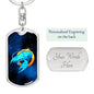 Zodiac Sign Cancer - Luxury Dog Tag Keychain