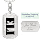 Eli - Luxury Dog Tag Keychain