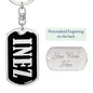 Inez v02 - Luxury Dog Tag Keychain