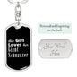 Giant Schnauzer v2 - Luxury Dog Tag Keychain