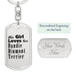 Dandie Dinmont Terrier - Luxury Dog Tag Keychain