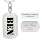 Ben - Luxury Dog Tag Keychain