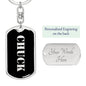 Chuck v3 - Luxury Dog Tag Keychain