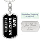 Army Ranger's Father v2 - Luxury Dog Tag Keychain