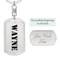 Wayne - Luxury Dog Tag Keychain