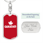 Canada Dad - Luxury Dog Tag Keychain