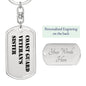 Coast Guard Veteran's Sister - Luxury Dog Tag Keychain