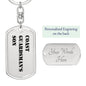 Coast Guardsman's Son - Luxury Dog Tag Keychain