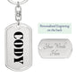 Cody - Luxury Dog Tag Keychain