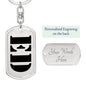 Ed - Luxury Dog Tag Keychain