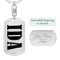 Ida v01 - Luxury Dog Tag Keychain
