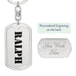 Ralph - Luxury Dog Tag Keychain