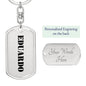 Eduardo - Luxury Dog Tag Keychain