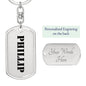 Phillip - Luxury Dog Tag Keychain
